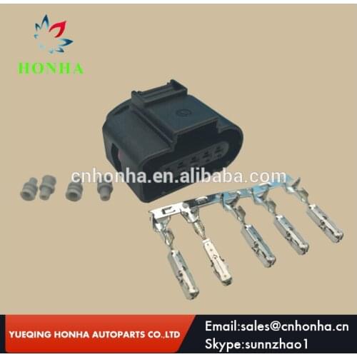 5pcs/lot 5 Pin/Way Mass Air Flow Connector Common Rail Housing Front Oxygen O2 Sensor Plug 8K0973705