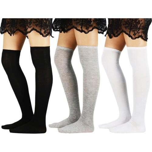 AZUE Women Stockings Fashion medias de mujer Over knee Socks High Temptation Stretch Soft Cotton Long socks