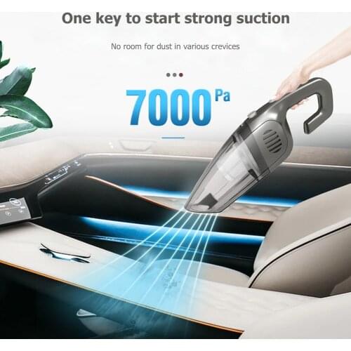 Wireless Car Vacuum Cleaner Set Handheld 12V 7000Pa Home Office Wet Dry Dual-use Auto Vacuum Cleaner for Baby Cart