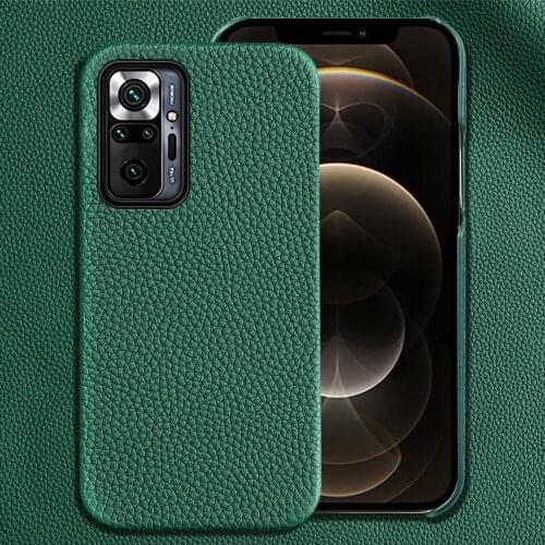 Genuine Leather Case for Poco X3 Pro NFC F3 M3 Mi 10 11 Ultra 10T Lite 9T Cover For Xiaomi Redmi Note 10 Pro 10s Note 7 9 8 pro