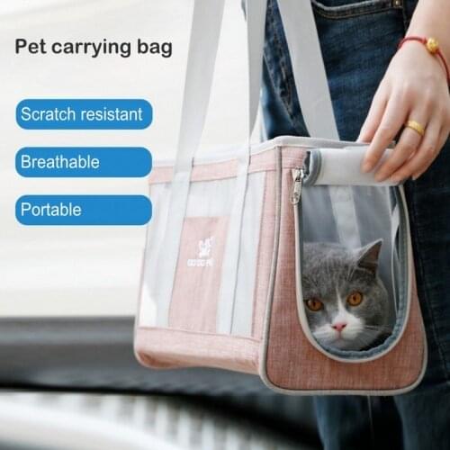 Breathable Pet Carrier Backpack Cat Transporter Bag Portable Handbag Pet Dog Traveling Supplie Kitten Puppy Single Shoulder Bags