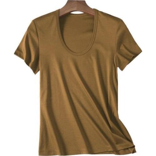 Classic casual and breathable summer fashion womens T-shirt