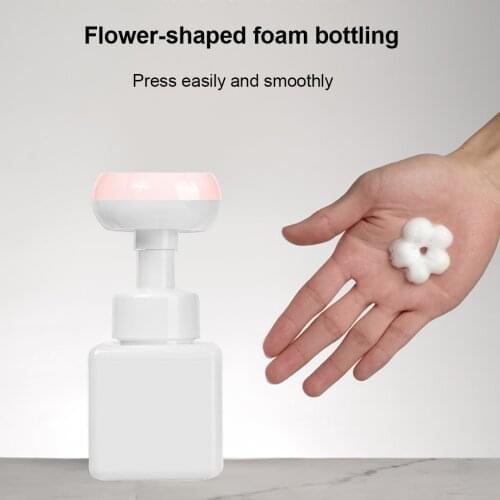 250ml Soap Bottle Foaming Lotions Refillable Bottle Portable Flower Pump Head Soap Shampoo Cosmetic Empty Dispensing Bottle