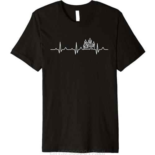 2020 Fashion Hot I Love Moscow Saint Basils Cathedral T-Shirt (RUS Lovers) T shirt