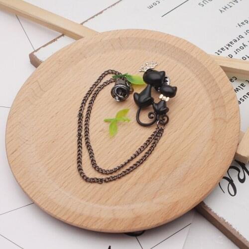 OEING Black Brooches For Clothes