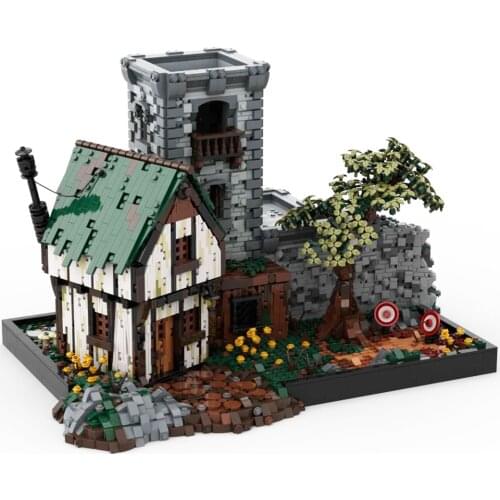 Ship within 7-10 days)5470Pcs MOC-80571 Training Ground Medieval Style Castle Bricks ( Designed by PeetersKevin)