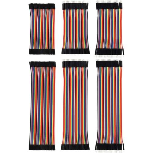 240pcs dupont cable jumper wire Copper Female to Male cable electric dupont hookup wire dupont 10cm 20cm For Arduino DIY KIT