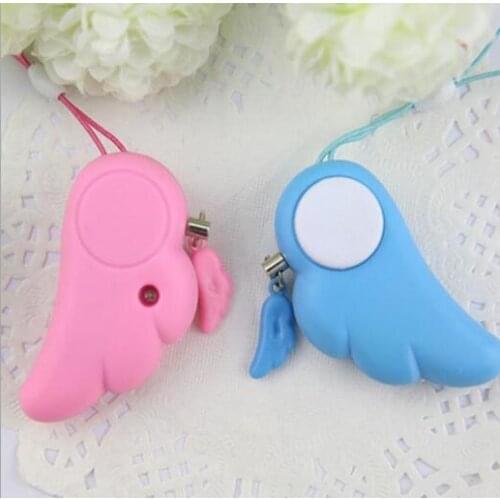 Party Favors 2018 New Angel Wings Womens Anti-Wolf Ladys Self-defense Electronic Alarm Cute Mobile Bag Pendant