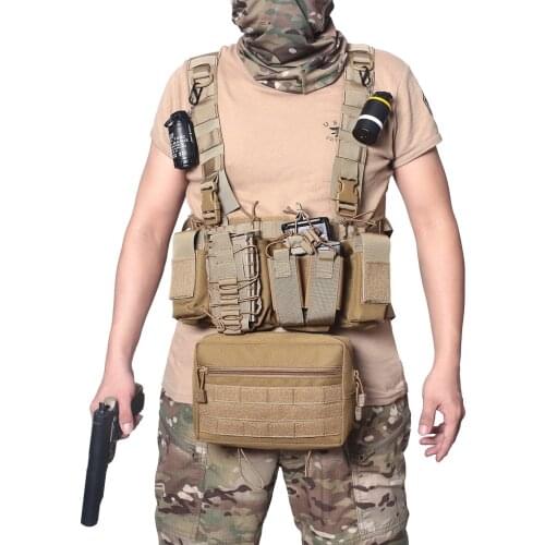 Outdoor Tactical Chest Rig Molle Magazine Pouch Utility Army Military Hunting Accessories EDC Bag CS Airsoft Assault Combat Vest