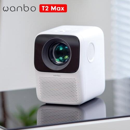 Global Version Wanbo Smart Projector T2 MAX LCD Projector LED Support 1080P Vertical USB Connection Portable Mini Home Theater