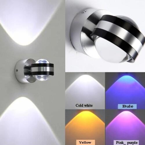 Up And Down Led Wall Light Modern Minimalist Wall Lamps 6w Ac85v-265v Indoor Sconce Light Living Room Bedroom Bedside Lamp Aisle