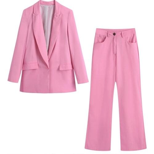 Za Women Fashion linen blazer with printed cuffs Female lapel collar long sleeves pockets pronounced shoulders blazer Woman coat