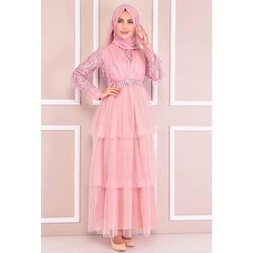 Pullu Abiye Pudra NEV14754