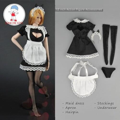 ZYTOYS 1/6 Scale Cosplay Costume Female Maid Clothes ZY5016 for 12 Inches Action Figures Clothes