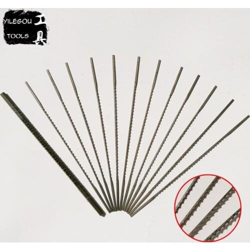 144 Pieces 130mm Scroll Saw Blades For Wood Metal 12 Kinds Jig Saw Blades For Metal No.1 to 12# U Saw Blades 5" DIY Saw Blades