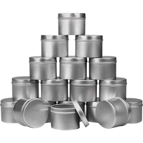 18 Piece Candle Tin , 4 Oz, Candle Containers for DIY Candle Making,Candle Container,Handmade Candle Making Tools