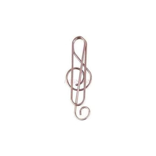 20pcs Musical note paper clip stainless steel paper clip buckle paper clip student cartoon paper clip