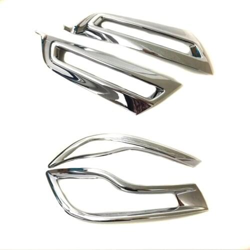 New For Honda CRV CR-V 2017 2018 ABS Chrome Front & Rear Fog Light Fog Lamp Cover Trim 4pcs Car Styling accessories