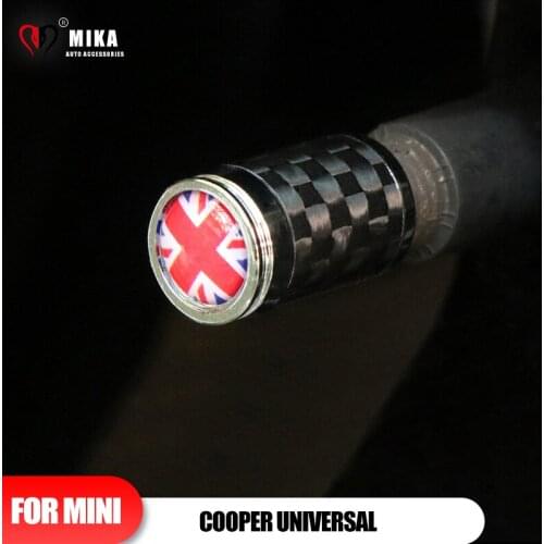 4 PCS Car Wheel Tire Air Valve Stem Cover Carbon Fiber Universal For Mini Cooper R50 R52 R53 R55 R56 R57 R58 R60 F55 F56 F60