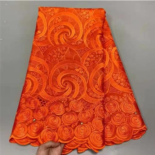 5 Y Swiss lace fabric 2021 heavy beaded embroidery African lace fabrics 100% cotton fabric Swiss voile lace in Switzerland 7L511