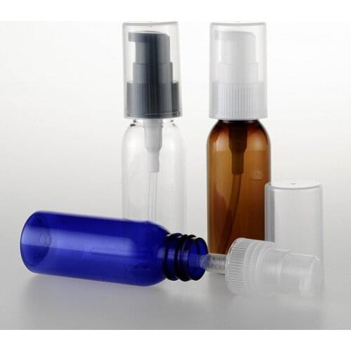 50pc 30ml Mini Empty cream pump plastic containers, small cosmetic lotion bottle ,cosmetic pump packaging , travel cream jar