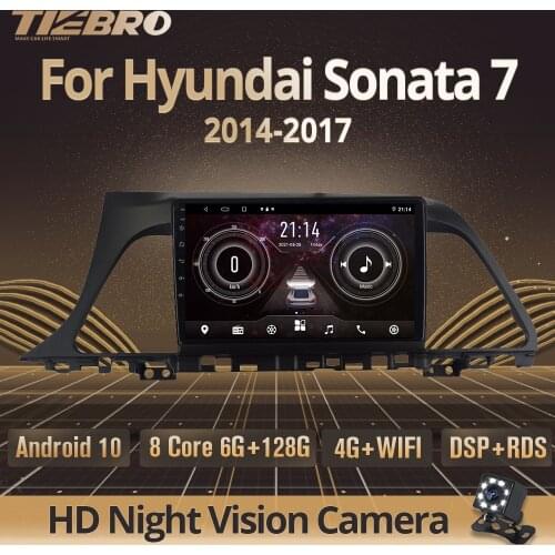 TIEBRO 2Din Android10.0 Car Radio For Hyundai Sonata 7 LF 9 2014-2017 GPS Navigation Stereo Receiver Auto Radio Bluetooth Player