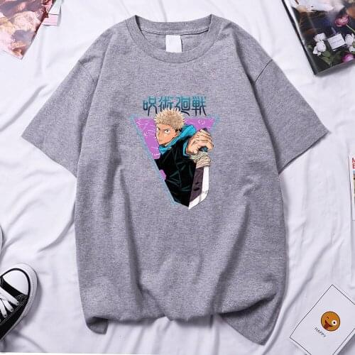 Jujutsu Kaisen Spell Casting Anime Woman T Shirt Hip Hop Loose T Shirts Harajuku Brand Tee Shirt 2021 New Summer Women T-Shirt