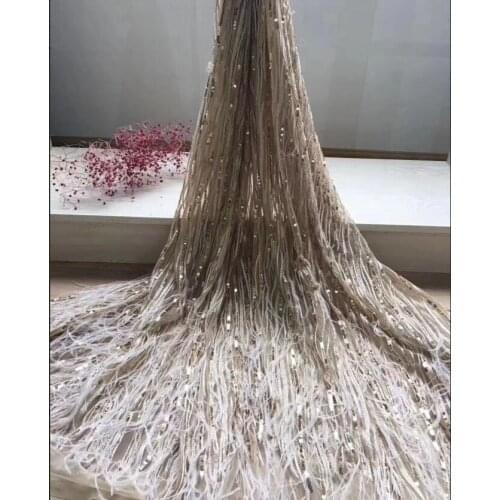Beautiful SYJ-5205 embroidered tulle lace fabric Latest design french net lace fabric