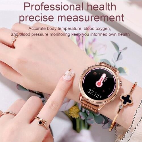 Hot Sale Fashion Women Smart Watch Menstrual Cycle Tracking Body Temperature Measurements Heart rate monitoring Lovely Bracelet