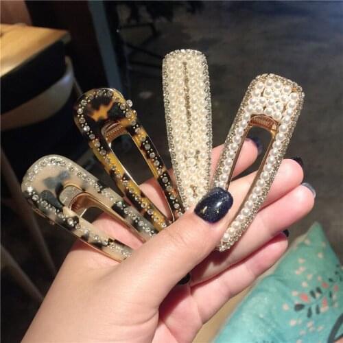 Fashion Acetic acid Hairpins Hair Accessories for Women Girls Edge clips Hair Clips Elegant lady Hair Clips Barrette Headwear