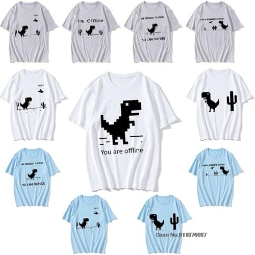 2021 Mens T-shirts Harajuku Dinosaur Cartoon 90s Funny Tshirt XS-3XL O-Neck Summer Short Fashion Tee Shirt Big Size