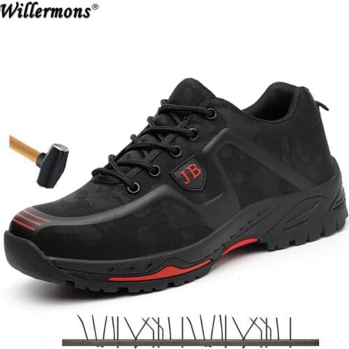 New Arrival Outdoor Mens Industrial & Construction Steel Toe Cap Safety Shoes Men Breathable Puncture Proof Work Boots Shoes