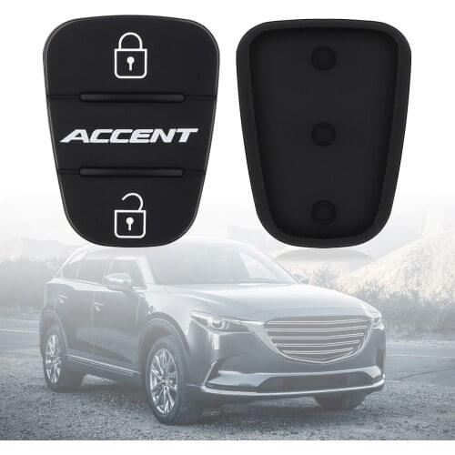 3 Buttons Rubber Pad Insert Replacement Fit for Hyundai Solaris Accent Tucson l10 l20 l30 Kia Rio Flip Remote Car Key Shell