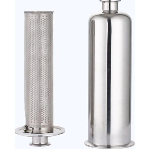 Sanitary Pipe Strainer Tri Clamp Stainless Steel SS304/SS316 Straight-through Strainer Body OD 102mm Filter 19mm-63mm