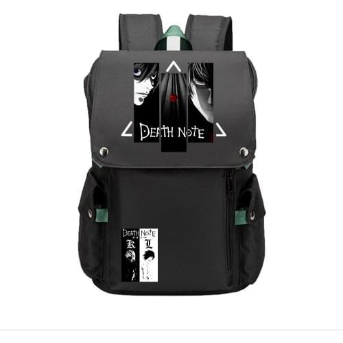 DEATH NOTE L Killer Print School Bags Large Bookbag Oxfrod Women Travel Back Pack Death Ryuuku Men Laptop Bagpack