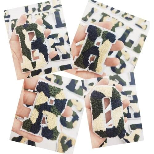 I Love You Name Clothing Bag DIY Accessories Camouflage Chenille Letters Patches Towel Embroidery Colors Brand Sewing Sticker