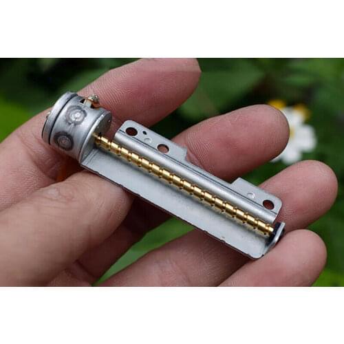Japan Precision 15mm 2-phase 4-wire Stepper Motor 50mm Long Linear Metal Screw Shaft Rod