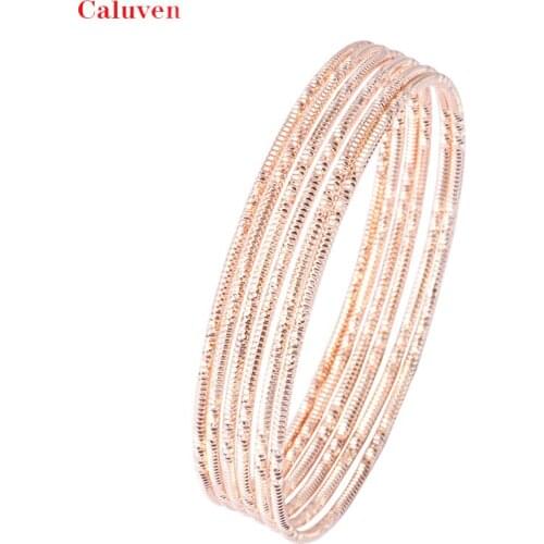 Rose gold bracelet womens clothing accessories Copper Bangles fashion jewelry Valentines Day wholesal