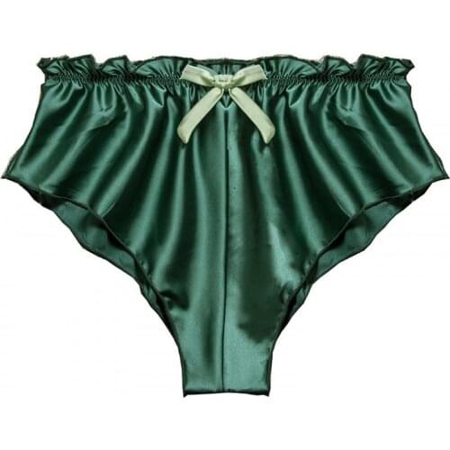 Home underwear women plus size short pants women satin simulation silk panties sexy briefs leggings interior femeni