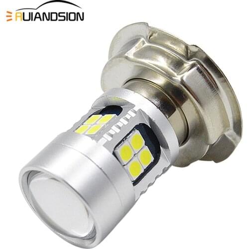 1PC Universal Motorcycle Headlight Bulbs 6-24V P26S 3030 22SMD LED Motorcycle Headlight Car Bulbs 6000k Aluminum White 6V 12V