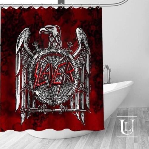 Slayer Shower Curtains Custom Bathroom Curtain Waterproof Bathroom Fabric Polyester Shower Curtain 1pcs custom
