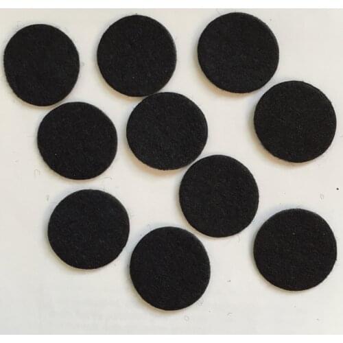 100pcs 30mm BLACK Padded Felt Round Shape Craft/ DIY Appliques Clothing Decoration Scrapbook A155