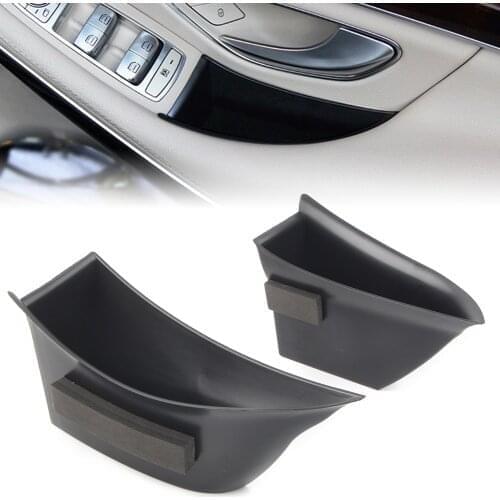 Car Front Door Handle Armrest Storage Box Holder For Mercedes Benz S Class W222 S320 S400 S500 2014 2015 2016 2017 Left Driver