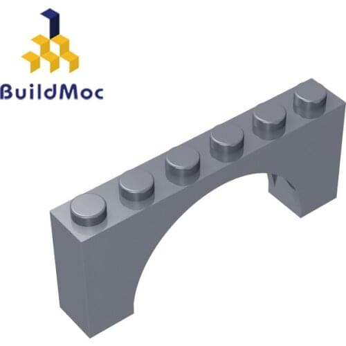BuildMOC Compatible Assembles Particles 15254 Brick Arch 1x6x2 Building Blocks Parts DIY Educationa