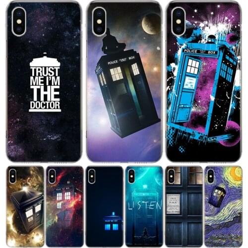 Tardis Box Doctor Who Cover Phone Case For Iphone 11 12 Mini Pro 7 6 X 8 6S Plus XS MAX + XR 5S SE 10 9 Art TPU Coque Capa Shell