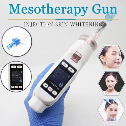 EZ Vacuum Mesotherapy Gun Skin Care Hyaluronic Acid Meso Vacuum Hydrolifting Negative Pressure Water Injection Facial Care Tools