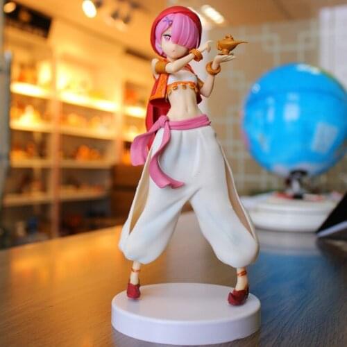 22cm Anime Re:zero Starting Life In Another World Arab Girl Action Figures Ram Collectible Model Toy Desktop Decor Gift For Kid