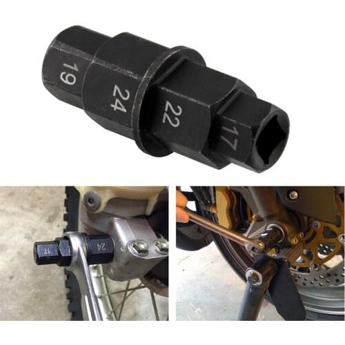 Spindle Allen Key Socket 17mm 19mm 22mm 24mm Motorcycle Front Axle Removal Tool Outdoor Personal Motorcycle Decoration