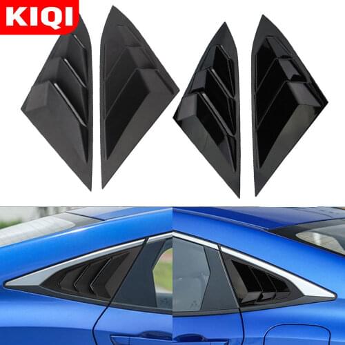 KIQI 2Pcs/Set Car Rear Windows Cover Sticker Window Triangle Shutters Trim for Toyota C-HR CHR C HR 2016 - 2020 Accessories