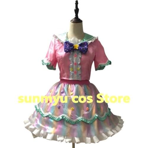 Idol Time PriPara Yui Yumekawa Dress Cosplay Costume,Custom Size Customize Halloween